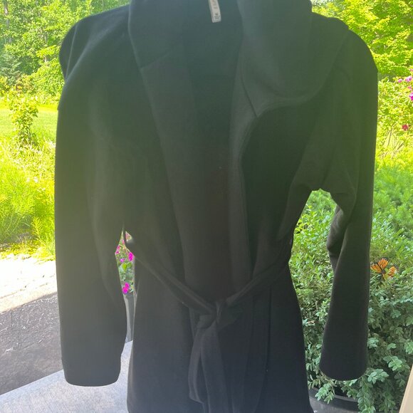 Z SUPPLY Soft Spun Black Hooded Cardigan Sweater SIZE M EXCELLENT - Picture 6 of 13